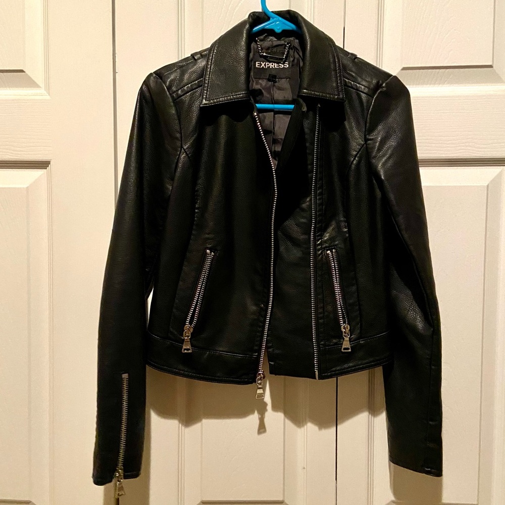 Express XS faux leather jacket